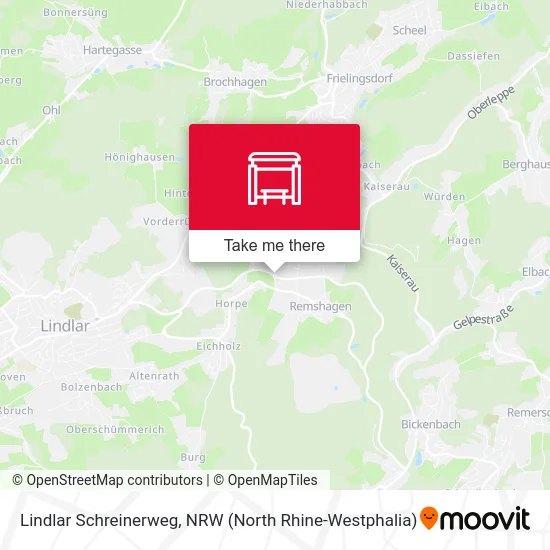 Lindlar Schreinerweg map