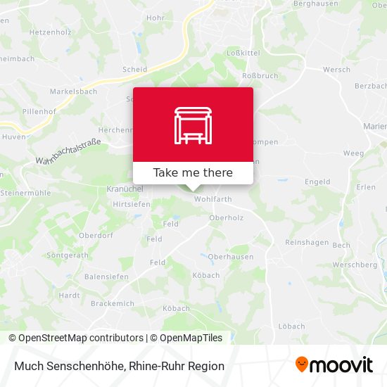 Much Senschenhöhe map