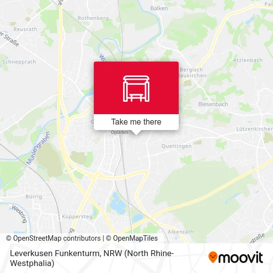 Карта Leverkusen Funkenturm