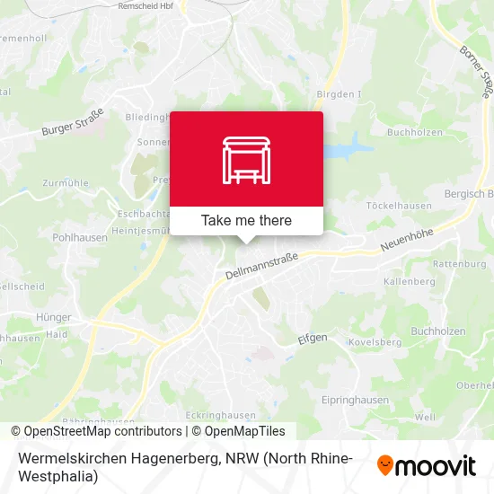 Wermelskirchen Hagenerberg map