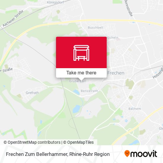Frechen Zum Bellerhammer map