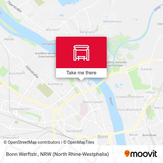 Карта Bonn Werftstr.