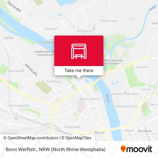 Карта Bonn Werftstr.
