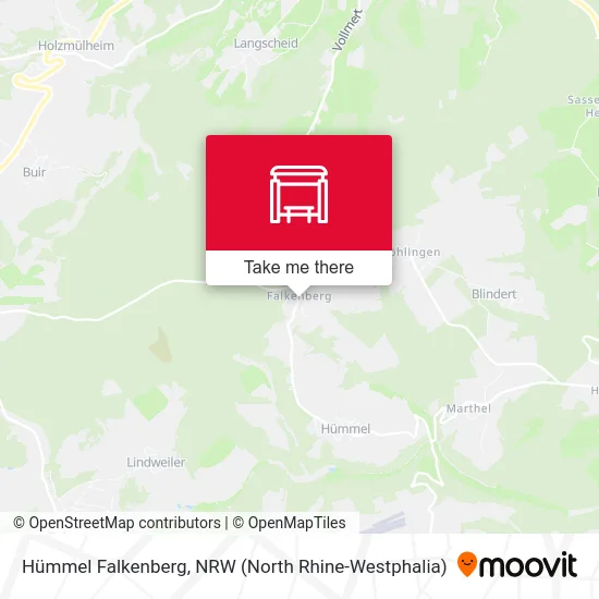 Hümmel Falkenberg map