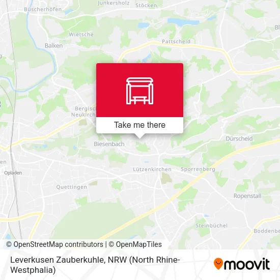 Карта Leverkusen Zauberkuhle