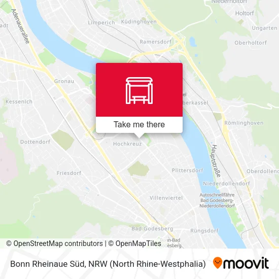 Карта Bonn Rheinaue Süd