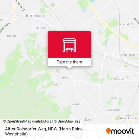 Карта Alfter Roisdorfer Weg