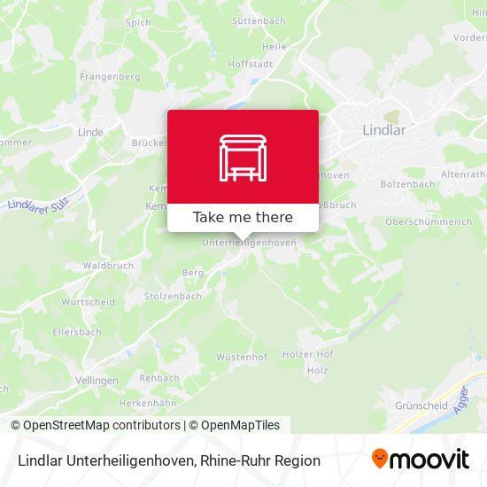 Lindlar Unterheiligenhoven map