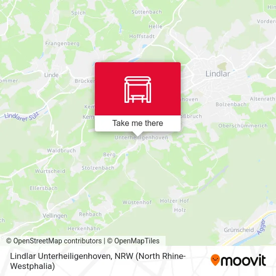 Карта Lindlar Unterheiligenhoven