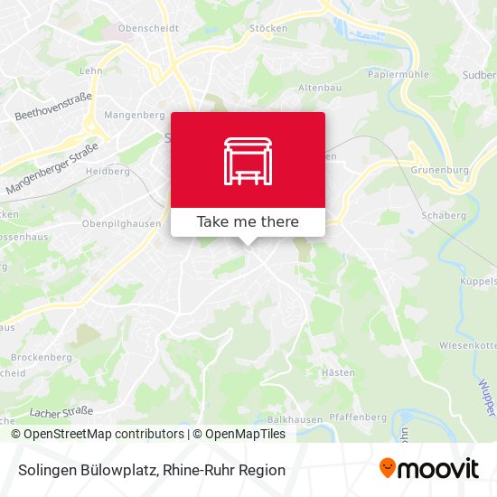 Solingen Bülowplatz map