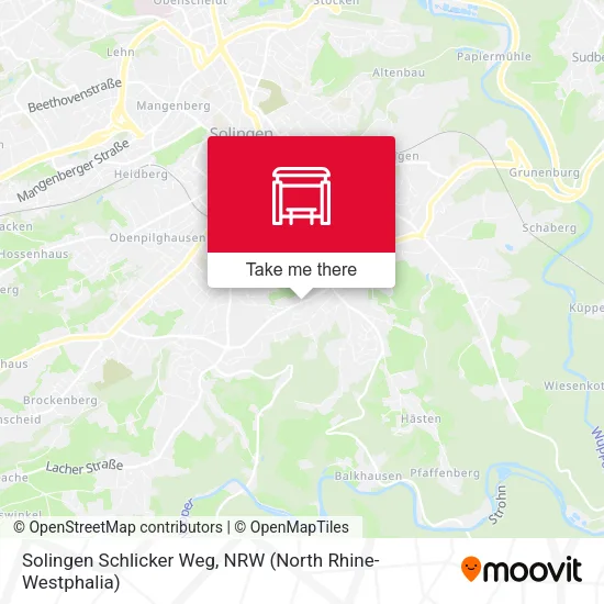Карта Solingen Schlicker Weg