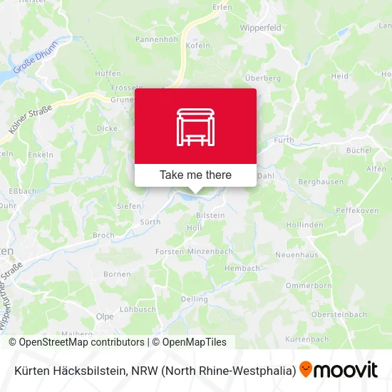 Карта Kürten Häcksbilstein