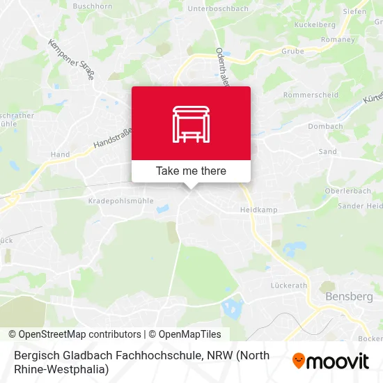 Bergisch Gladbach Fachhochschule map