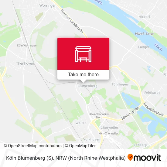 Köln Blumenberg (S) map