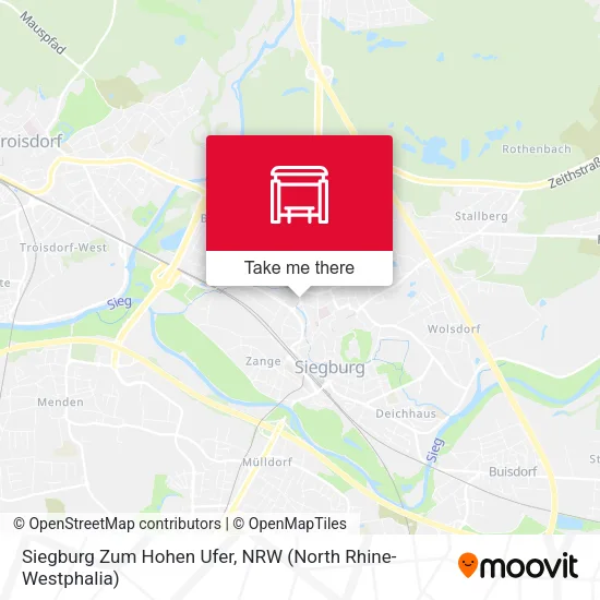 Карта Siegburg Zum Hohen Ufer