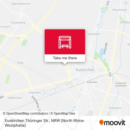 Карта Euskirchen Thüringer Str.