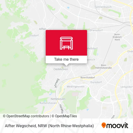 Карта Alfter Wegscheid