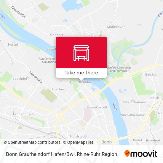 Bonn Graurheindorf Hafen/Bwi map