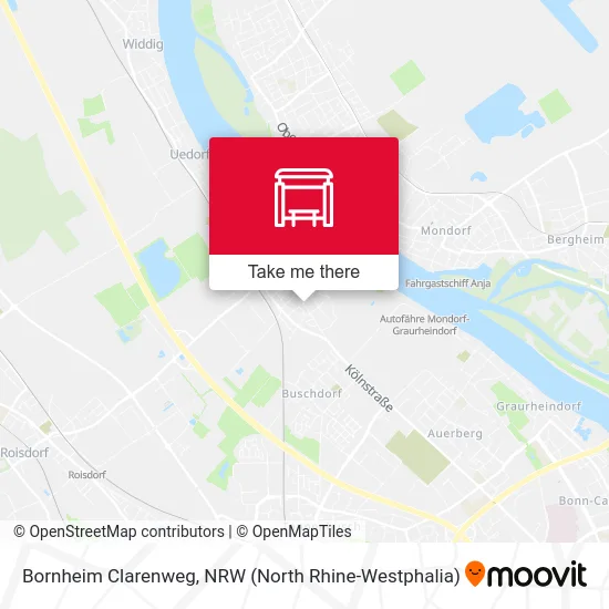 Bornheim Clarenweg map