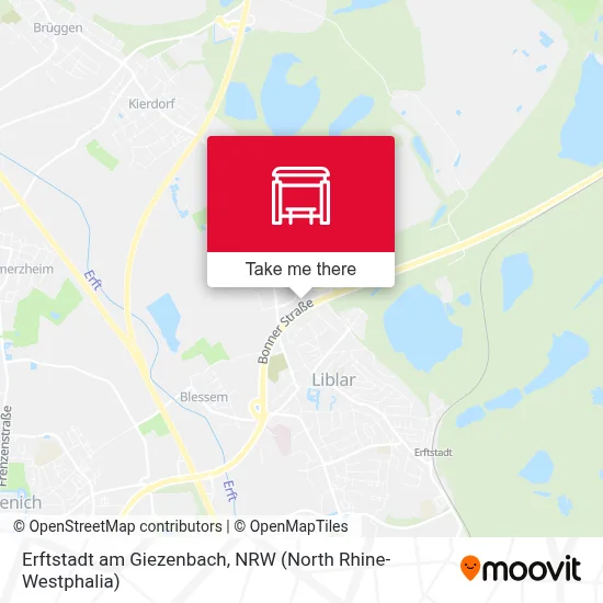 Erftstadt am Giezenbach map