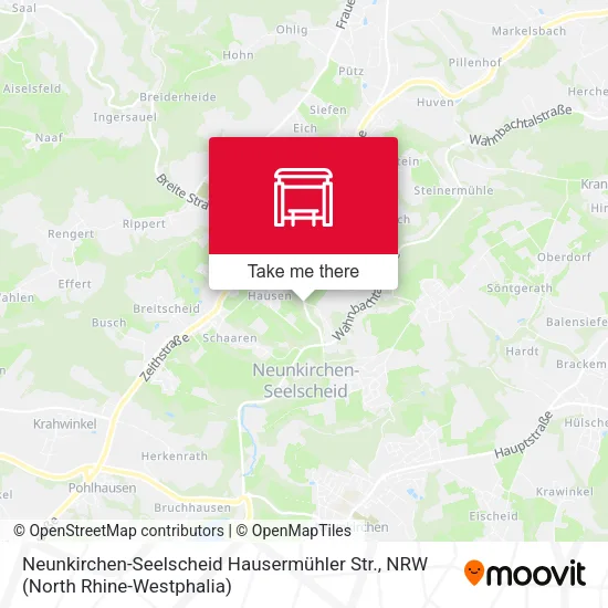 Карта Neunkirchen-Seelscheid Hausermühler Str.