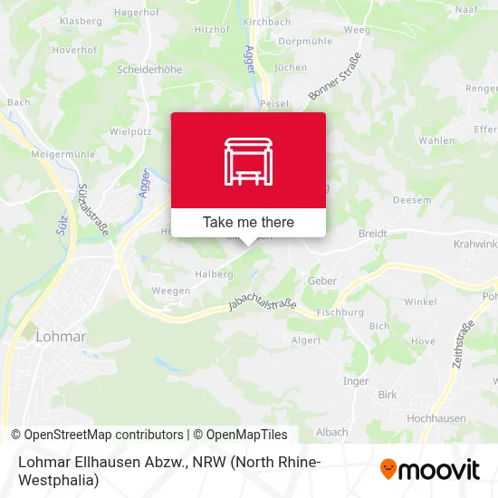 Lohmar Ellhausen Abzw. map
