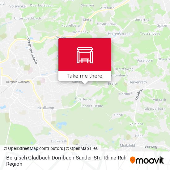Bergisch Gladbach Dombach-Sander-Str. map