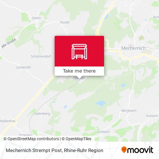 Mechernich Strempt Post map