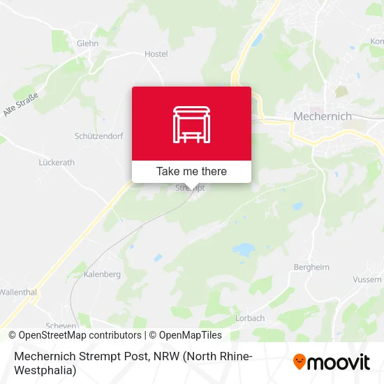 Карта Mechernich Strempt Post