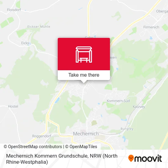 Карта Mechernich Kommern Grundschule