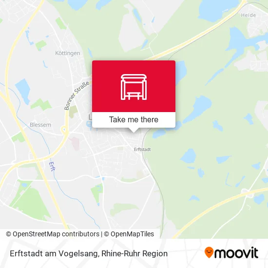 Карта Erftstadt am Vogelsang