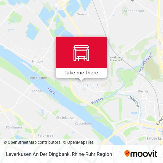 Leverkusen An Der Dingbank map