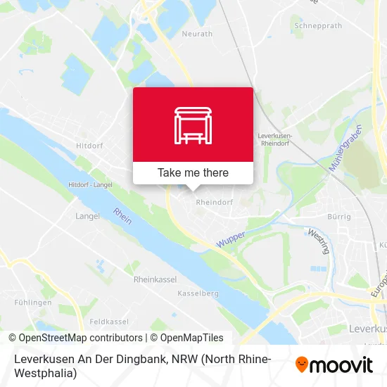 Leverkusen An Der Dingbank map