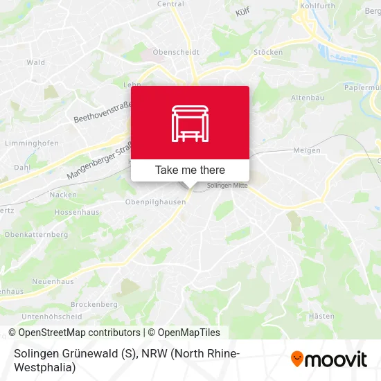 Карта Solingen Grünewald