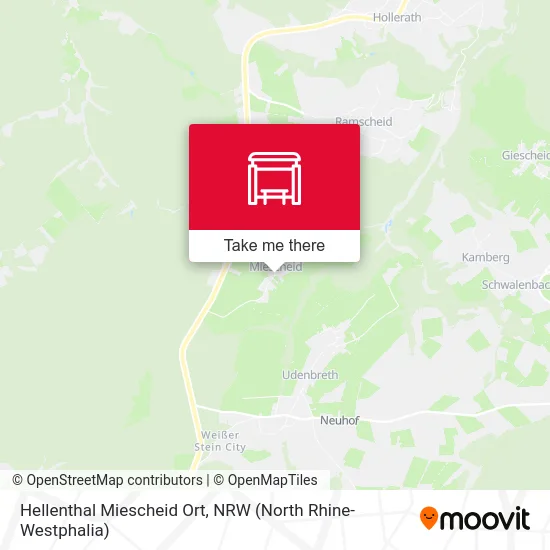 Hellenthal Miescheid Ort map