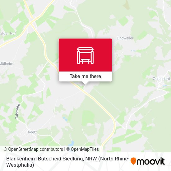 Карта Blankenheim Butscheid Siedlung