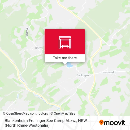 Карта Blankenheim Freilinger See Camp Abzw.