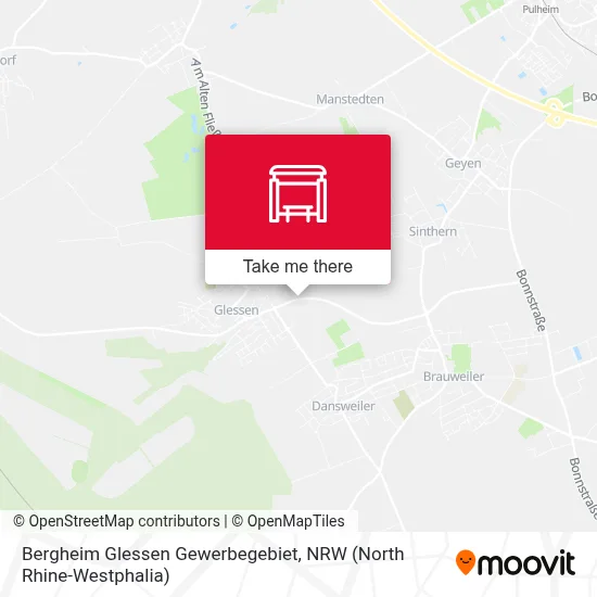 Bergheim Glessen Gewerbegebiet map