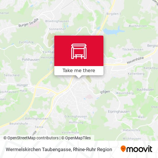 Wermelskirchen Taubengasse map