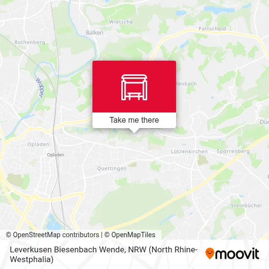 Leverkusen Biesenbach Wende map