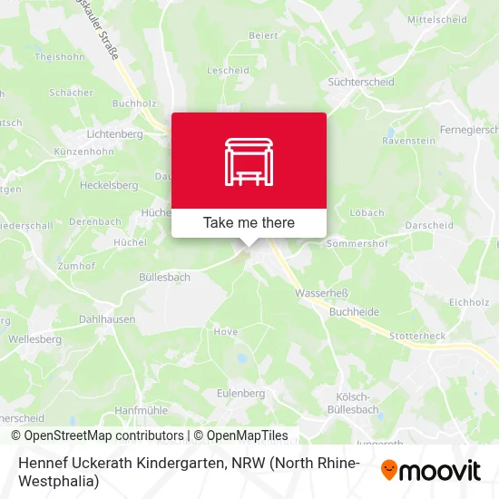 Hennef Uckerath Kindergarten map