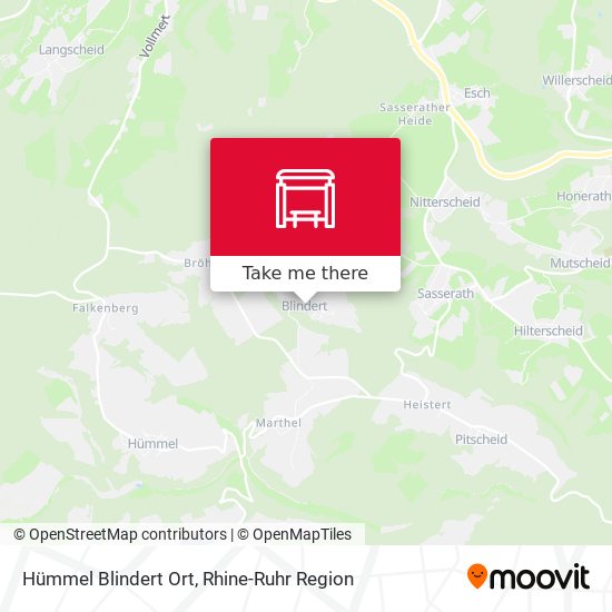 Hümmel Blindert Ort map