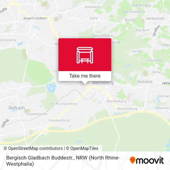 Карта Bergisch Gladbach Buddestr.