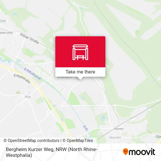 Bergheim Kurzer Weg map