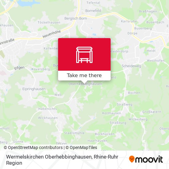 Wermelskirchen Oberhebbinghausen map