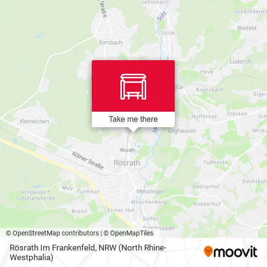 Карта Rösrath Im Frankenfeld