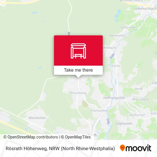 Rösrath Höhenweg map