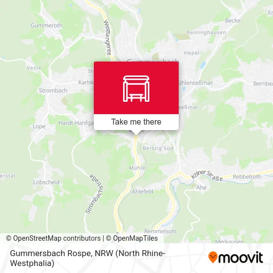 Карта Gummersbach Rospe