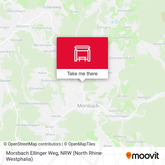 Morsbach Ellinger Weg map