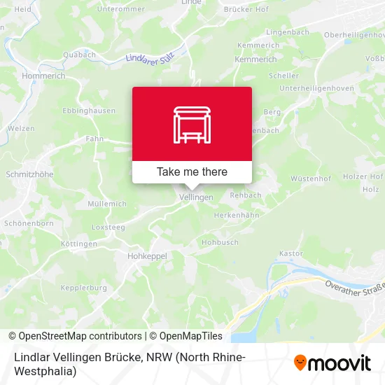 Карта Lindlar Vellingen Brücke